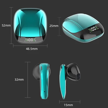 TWS Traadita Kõrvaklapid, Bluetooth Kõrvaklapid, Sport Veekindel Kuular Gamer Headset Madal Latentsus Mängude Earbuds Eest Mobiiltelefonides