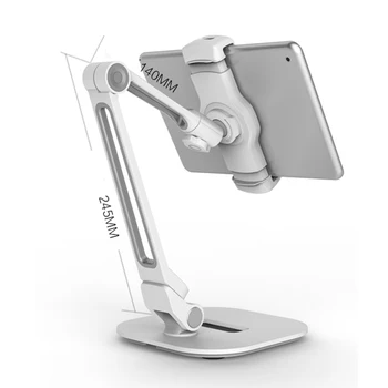 Tableti Omanik Laisk Voodi Desk Stand for iPad Mini Pro 12.9 Reguleeritav Pikk Arm 4.7-12.9 Tolline mobiiltelefoni Tugi Tiktok Live Mount 38998
