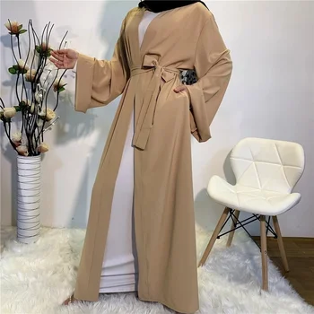 Tahke Avada seal kaftan Dubai Abaya Türgi Kimono Jakk Rüü Moslemi Hijab Kleit Ramadan Abayas Naiste Kauhtana Islami Riided 127012