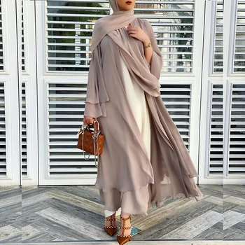 Tahke Avatud Abaya Kimono Dubai Seal Kaftan Türgi Moslemi Kampsun, Abayas Kleidid Naistele Vabaaja Rüü Femme Kauhtana Islam Riided