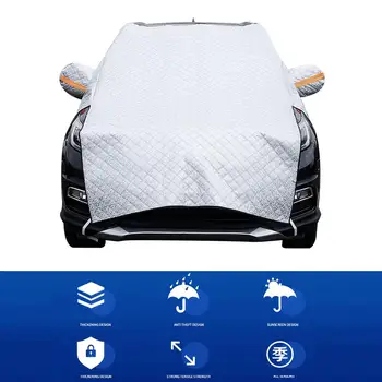Talvel Auto Hõlmab Päikesevarju Stiil Päikesevari Coche Veekindel Paksenema Auto Snow Shield Anti-UV Lumi Kaitse Hõlmab Autodele 171631