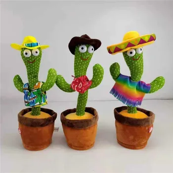 Tantsimine Ja Keerates Kaktus -, Plüüš-Nukk Lapsi Kaktus, Et Saab Laulda Ja Tantsida, Hääl Interaktiivne Veretustatud Stark Mänguasi Lapsele -, Plüüš-Mänguasi