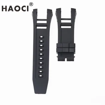 Tarvikud 34mm silikoon kella rihma Invicta watch must sinine watchband käevõru vöö mugav ja veekindel