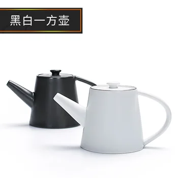 Teekann Ühe Poti Koju Filtri Tee Pot Jaapani Keraamika Must-Valge Väike Veekeetja umbes 190 Ml Tee Komplekt 190742
