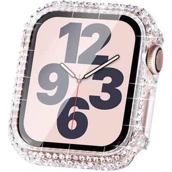 Teemant Kate Apple Watch 6 5 4 40mm 44mm Kaitseraua Puhul iWatch Seeria SE 3 38mm 42mm Karastatud klaas, kile Katab 132246