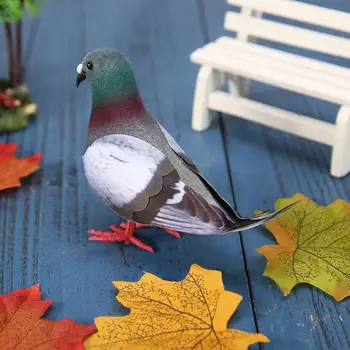 Teenetemärgi ramadan Simulatsiooni Vaht Tuvi Mudel Võltsitud Kunstlik Imitatsioon Bird Garden Ornament Kodu Looma Kääbus Teenetemärgi