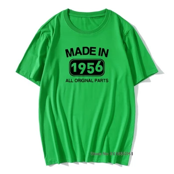 Tehtud 1956 Sünnipäeva Meeste T-Särk 65 Aastat Kohal Graafiline loodusliku puuvilla TShirts Unikaalne Prindi Aastapäeva Tops Tees