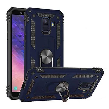 Telefon Case for Samsung Galaxy A6 Põrutuskindel Kate Silikoonist, Raskeveokite Lisavarustus Magnet Metalli Raske Glaxay 6 2018 SM-A600FN