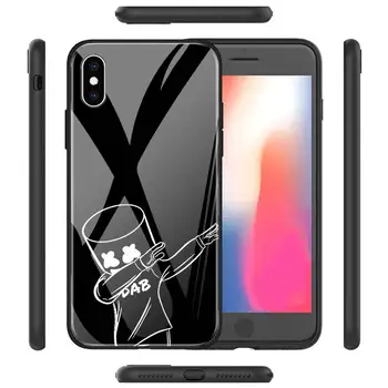 Telefon Case for iPhone 11 12 Pro Max 12 Mini 7 8 XR SE 2020 X XS MAX 12 11 Pro Karastatud Klaasist Kate Shell Luksus DJ Vahukommi