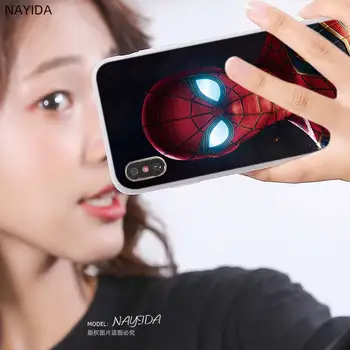 Telefon Juhtudel iPhone 12 11 Pro X XS Max XR 6 6S 7 8 Pluss 5 SE 2020 Mini Silikoonist Pehme Kaas Marvel Comics Spider Man