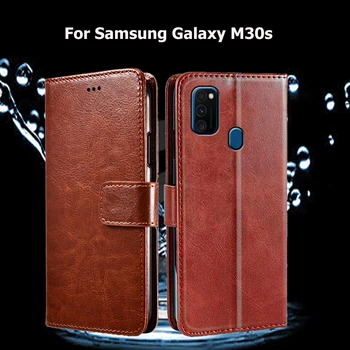Telefon Kate Samsung Galaxy M30s Flip Case For Samsung M30s SM-M307F/DS SM-M307FN/DS Juhul Coque Funda Nahast Rahakott Capas