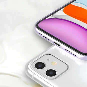 Telefoni Puhul Apple iPhone 12 11 X-XR, XS Pro Max 7 8 Plus Mini tpü pehme juhul Shell tagakaas tagasi värvitud Lindi Klaasist kate