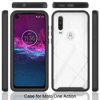 Telefoni Puhul Motorola Üks Äss Tegevus Marco Visioon P40 Fusion Plus Hyper 5G Pro Zoom Raske Läbipaistva Raami Kaitse Katte