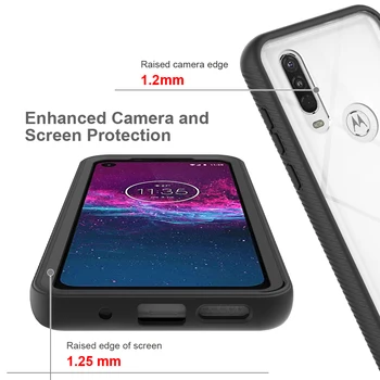 Telefoni Puhul Motorola Üks Äss Tegevus Marco Visioon P40 Fusion Plus Hyper 5G Pro Zoom Raske Läbipaistva Raami Kaitse Katte