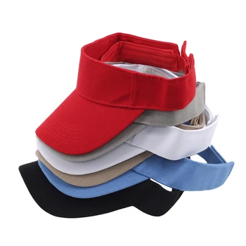 Tennis Mütsid Päike Sport Visiir Müts Meestele, Naistele, Töötab Beach Baseball Caps 6 Värviga Hulgi Golf Mütsid