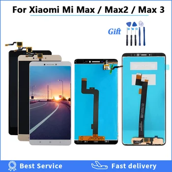 Testitud Xiaomi Mi MAX 2 3 LCD Display + Touch Screen Digiziter Assamblee LCD Raami Mi MAX 2 3 Asendamine lcd