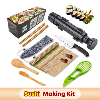 Toidu Sushi Tegija Rull Riis Hallituse Sushi Bazooka Taimne Liha Jooksva Köök Vidin DIY Sushi Tegemise Masin Köök, Nõud
