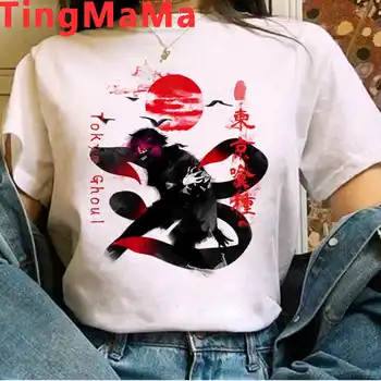 Tokyo Ghoul Kaneki Ken t-särk t-särk naiste kawaii ulzzang streetwear 2021 grunge top tees riided ulzzang 115923