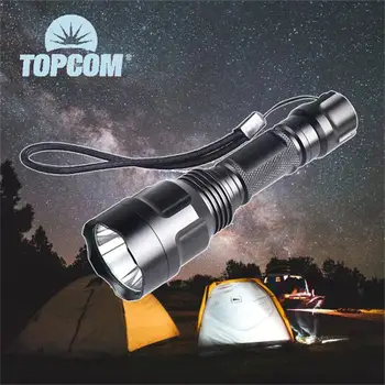 Topcom Võimas 5W LED Camping Light 5-Mode 800LM Valge Veekindel Taskulamp Pikk Vahemik LED Jahindus Laterna Kasutada 18650 Aku