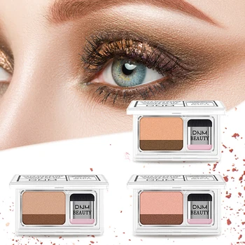 Topelt Värvi Gradient Lazy Eye Shadow Makeup Palett Glitter Lauvärv Pallete Veekindel Glitter Lauvärv Virvendama Kosmeetika