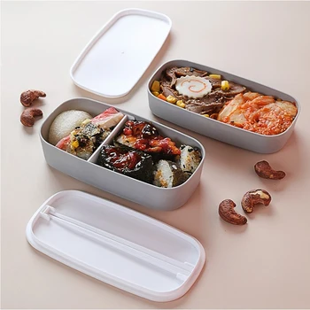 Topeltklõpsake-kihiline Lunch Box Kaasaskantav Piknik, Telkimine Väljas Bento Box Lastele Jaapani Stiilis Hoida Värsket Kastid Toidu Mahuti