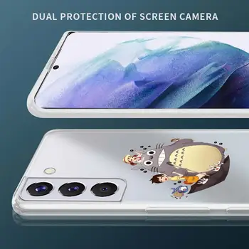 Totoro Spirited Away Ghibli Telefon Case For Samsung Galaxy S20 FE S9 S10 Pluss S21 Ultra S8 S7 Edge Luxury Silikoonist Matt Kate