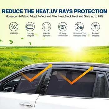Toyota RAV4 2013-2018 Auto Päikese Vari Magnet Aknas Päikesevarju Blokeerib UV-Kiirte Kokkupandav Silma päikesesirm Protector Auto Kardin