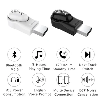 Traadita Earbud Kompaktne Kaasaskantav Veekindel Bluetooth-Peakomplekti Sport Kõrvaklapid USB-Port Maksustamise Muusika, Audio-Raamatud 107225