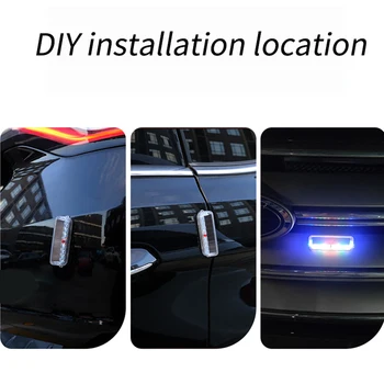 Traadita Magnet Auto Avamist Ukse Hoiatus Hele LED Strobo Vilgub Anti Tagaosa Collinsion Indikaator Tuled, Signaal Lamp 1tk
