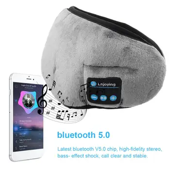 Traadita bluetooth-5.0 Kõrvaklapid Magab Silmade Mask pleier / Sport peapael Reisi-Peakomplekti ja Kõlarid Sisseehitatud Kõlarid Mic