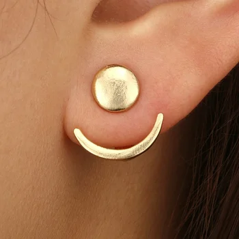 Trendikas Poolkuu Kõrvarõngad Armas Kõrva-Ring Kõrvarõngad Naistele Sun Moon Komplekt Earing Kingitused 1 Paar 181932