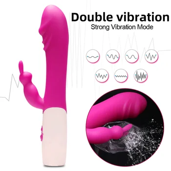 Tugev Vibraator Sex Mänguasjad, Naiste G-Spot Küülik Vibraator Kliitori Stimulaator Dildo Naissoost Masturbatsioon Tupe Massager Sextoy