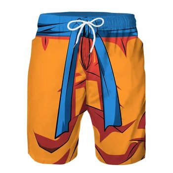 Tulekahju Goku Anime 3D Trükitud Beach lühikesed Püksid Meeste Ujuda lühikesed Püksid Mehed Pardal Lühikesed Pluss Suurus Surfamine Reisikohvrid Supelrõivad Töötab Lühikesed Püksid 193108