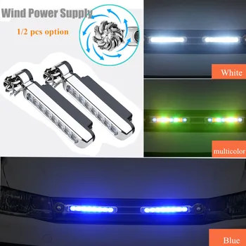 Tuuleenergia Ei ole Vaja Väline Toide Auto päevatuled 8 LED Päevavalguses Vilkur-Lamp