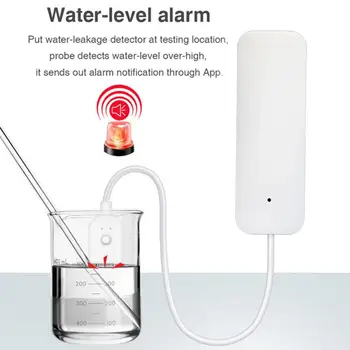 Tuya Smart WiFi Vee Lekke Andur Üleujutuste Lekete Tase Häire Ülevoolu Avastamine Täielikult Vee Remote Äratuse APP Push Meeldetuletus