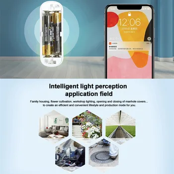 Tuya Zigbee Smart Light Sensor Traadita Heleduse Sensor Valgustus Avastamise Heledus Smart Elu Töö Smart Värav