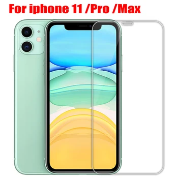 Täielikult Katta kaitsva klaasi iPhone X XS 11 Pro Max XR Screen Protector Karastatud klaas iphone 11 Pro Max klaas Kumer serv