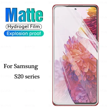 Täielikult katta Matt Ekraani Kaitsekile Samsung S20 FE S20 Pluss S20 Ultra Kohta Hüdrogeeli Kile, kaitsva galaxy s 20 s20fe s20+