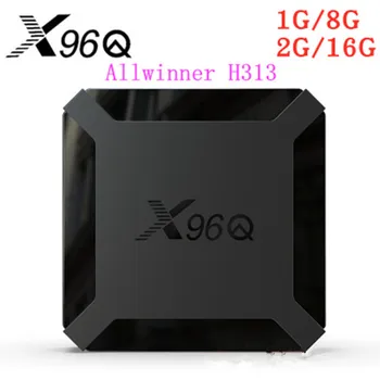 Täiesti uus x96q Android 10.0 TV box IPTV box x96 q 1G 8G 2G 16G Allwinner H313 Smart IP-TV-set-top box