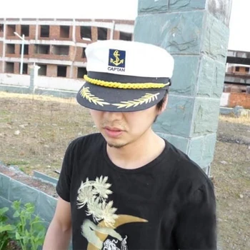 Täiskasvanud Sõjaväe Mütsid Jaht Paadi Kapten Laeva Madrus Kapten Müts Kostüüm Reguleeritav ühise Põllumajanduspoliitika Navy Marine Admiral Caps Mehed Naised