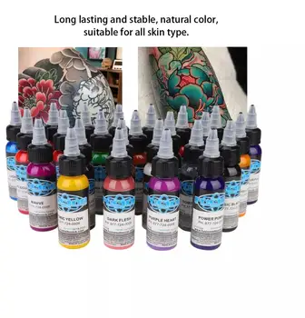 Tätoveering Tint 25 Värvide Komplekt 1 Oz 30Ml/Pudel Pigment Komplekti 3D-Meik Ilu Ink tool