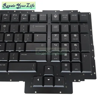 Tõeline UK Taustvalgustusega klaviatuur HP Omen X 17-AP 17-ap000 17-AP030NG GB qwerty versioon pc sülearvuti klaviatuurid sülearvuti varuosad Uued 119467