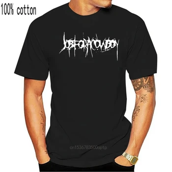 Töö Kauboi T-särk Uus Must T-Särk Death Metal Deathcore Logo Tee 2020 Lühikese Varrukaga Puuvillane T-Särgid