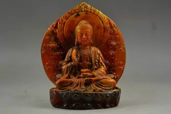Töötada Vana Käsitöö Kunstlik Merevaik Vaik Istuda Vaikselt Palvetan, Buddha Soodne Kuju 188492