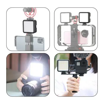 ULANZI VL49 LED Video Valgus Laetav Vlog iPhone Kaamera Täitke Lamp kinnituskoha