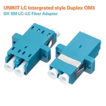 UNIKIT LC Intergrated stiilis Duplex OM3 DX SM LC-LC Fiiberkaabli Adapter Connector LC Duplex UPC Äärik Pistik KIUDOPTILISE Andmesidelüliga Adapter