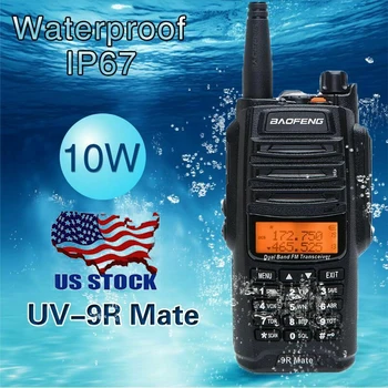 USA Baofeng UV-9R Mate 10W VHF-UHF-Veekindel Walkie Talkie Dual Band Pihuarvutite kahesuunaline Raadio 97396