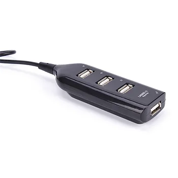 USB 2.0 High Speed 4 Sadamate Splitter Usb Hub Adapter ARVUTI Sülearvuti Must Ja Saab Kasutada Ainult Individuaalselt