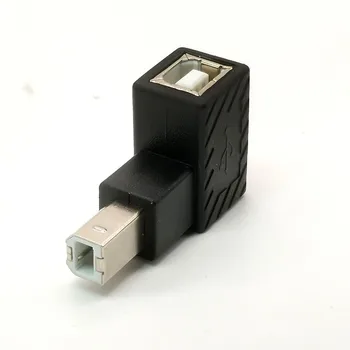 USB 2.0 Tüüp B Prindi Adapter 90 Kraadi Üles-Alla, Vasakule-Paremale Nurga Plug Extender Jack Meeste ja Naiste Converter Printer Scanner
