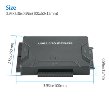 USB 3.0 IDE-SATA Converter 5GBPS High Speed USB-Sata-3 Adapter For 2.5 3.5 Kõvaketta-HDD-SSD Converter IDE SATA Adapter